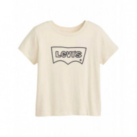 Camisas y Tops Camiseta Levi's® Gráfica Boxy Crema  LEVI'S - Guanxe Atlantic Marketplace