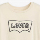 Camisas y Tops Camiseta Levi's® Gráfica Boxy Crema  LEVI'S