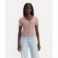 Camisas y Tops Camiseta Levi's® Muse Vanilla Stripes Sundried Tomato  LEVI'S - Guanxe Atlantic Marketplace