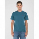 Camisetas Hombre Camiseta REPLAY de Punto con Bordado Atlantic Green