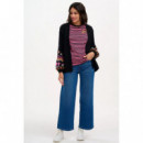 SUGARHILL BRIGHTON Camisetas Mujer Camiseta Sugarhill Brunswick Black/pink, Leaping Tiger