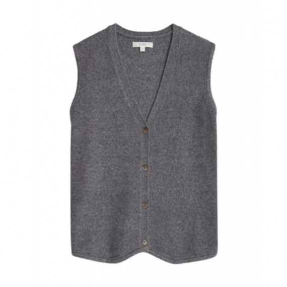 Chaqueta Mujer Chaleco YERSE Nina Enfeltrado Gris