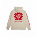 Jerséis y Sudaderas Sudadera DEUS EX MACHINA Helios Hoodie Dirty White