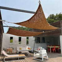 Lona de Sombra de Fibra de Coco Artesanal 4X4X4 M la Scourtinerie®  LA SCOURTINERIE