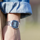 CASIO A163WA-1Q Reloj Digital Retro – Crono, Luz, Acero Inoxidable, Wr, Batería Larga Duración