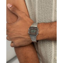 CASIO A168WA-5AY Reloj Digital Retro Unisex – Pulsera Metálica, Carátula Marrón, Luz, Cronómetro, Wr