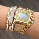 CASIO A168WG-9E Reloj Digital Unisex – Dorado, Estilo Retro Vintage, Iluminador, Cronómetro, Wr