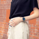 CASIO A168WEM-2B Reloj Digital Unisex – Esfera Azul Metálica, Correa de Acero Inoxidable, Estilo Retro, Wr