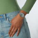 CASIO A168WEM-7 Reloj Digital Unisex – Esfera Espejo Plateada, Correa de Acero Inoxidable, Retro y Resistente Al Agua