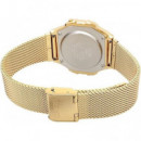 CASIO A171WEMG-9A Reloj Digital Vintage Unisex – Dorado, Correa de Malla Metálica, Estilo Retro, Wr