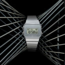 CASIO A700WEV-7A Reloj Digital Retro Plateado – Caja Ultrafina, Correa de Acero Inoxidable, Wr
