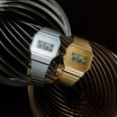 CASIO A700WEV-7A Reloj Digital Retro Plateado – Caja Ultrafina, Correa de Acero Inoxidable, Wr