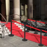 POSTE DE SEPARACION CON CINTA 2 mt (2 unidades)