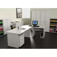 ARMARIO MADERA BAJO 1 ESTANTE GRIS