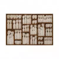 Mural Pared Figuras Madera  PÉREZ ÁVILA