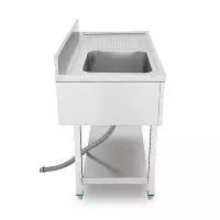 Fregadero Industrial con Estante Izquierda LARRYHOUSE 1400X700X850 Mm