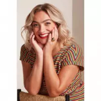 Vestidos Vestido KING LOUIE Aria Tunic Beebop Stripe