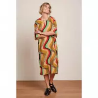 Vestidos Vestido KING LOUIE Kiki Kaftan Harvest Yellow Falaise