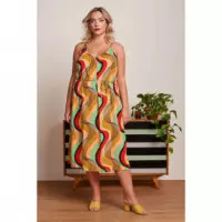 Vestidos Vestido KING LOUIE Lara Harvest Yellow Falaise