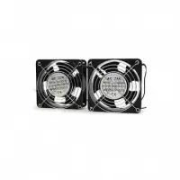 POWERGREEN Kit de Ventilación Doble para Armario Rack 12CM