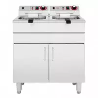 Freidora Industrial Electrica Doble LARRYHOUSE 16+16 Litros