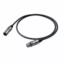 Cable Microfono PROEL Xlr Macho Xlr Hembra 2 Mt Ne