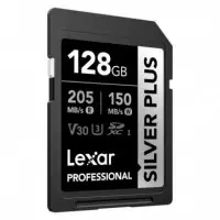 LEXAR Sd Plata Plus UHS-1 128GB V30 R205/W150MB/S