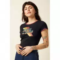 Camisetas Mujer Camiseta KING LOUIE Logo Black