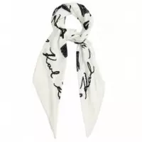 KARL LAGERFELD - K/monogram Jkrd Bl/wh Scarf - 101 - B1W33086/101