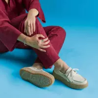 Calzado Zapatos CLARKS Torhill Boat Cream Nubuck