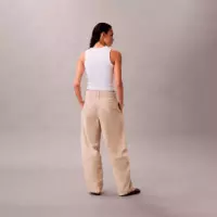 Pantalón Holgado de Algodón con Cinturón  CALVIN KLEIN