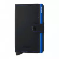 Miniwallet Matte Black & Blue  SECRID