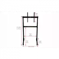 Free Standing Single Monitor Stand NLR-A011  NEXT LEVEL RACING