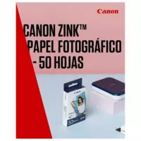 CANON Papel Fotografico Zink 50 Hojas Zoemini 5X7.6CM 2X3" ZP-2030-50