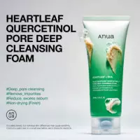 Heartleaf Quercetinol Pore Deep Cleansing Foam
tratamiento Limpieza Profunda  ANUA