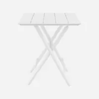 Mesa de Jardín Helen- Plegable- 60X60 Cm- Color Blanco- Siesta Exclusive®- Exterior  SIESTA EXCLUSIVE