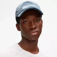 Gorra de Tejido Vaquero con Logotipo  KARL LAGERFELD JEANS