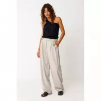Pantalones Pantalón SKFK Haide Beige