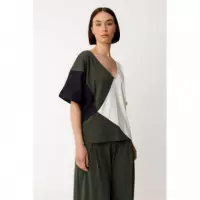 Camisetas Mujer Camiseta SKFK Eluska Verde Botella