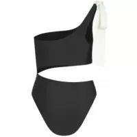 KARL LAGERFELD - Karl Bow Cheeky Swimsuit - 999 - B2W46029/999