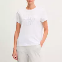 Camiseta Outline Rhinestone Logo  DKNY