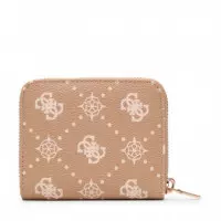 Cartera Carrie Logo Small Zip Around  GUESS