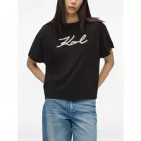 KARL LAGERFELD - rope logo t-shirt - 999 - B2W17020/999