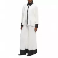 KARL LAGERFELD - Pleated Fluid Pants - 461 - B1W10011/461