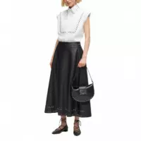 KARL LAGERFELD - Stud Detail Poplin Shirt - 100 - B1W11017/100