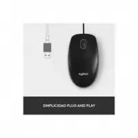 RATON LOGITECH M100 USB 1000DPI BLACK