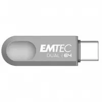 Pendrive USB Dual 3.2 64GB Usb-c y Usb-a EMTEC