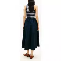 TOMMY HILFIGER - Gold Button Poplin Mix Dress - 0X3 - F|WW0WW49628/0X3