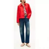 TOMMY HILFIGER - Cotton Short Jacket - Sne - F|WW0WW49585/SNE