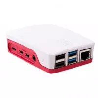 RASPBERRY Caja para Pi 4 Rojo Blanco